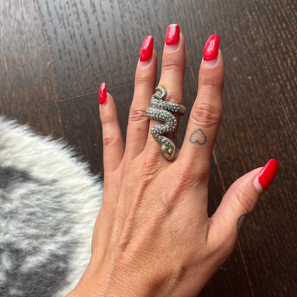 Silver snake ring Lucky Brand small - Picture 4 of 7